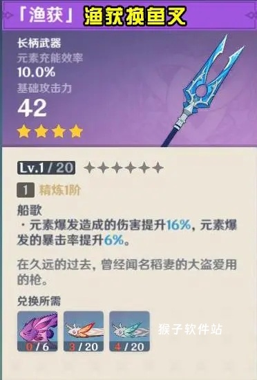 原神鱼叉怎么获得 原神鱼叉材料钓鱼点详细位置一览_https://www.houzisoft.com_游戏攻略_第1张